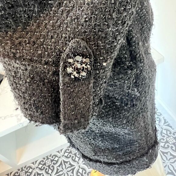 ZARA TWEED DRESS BLAZER DRESS - Picture 7 of 8